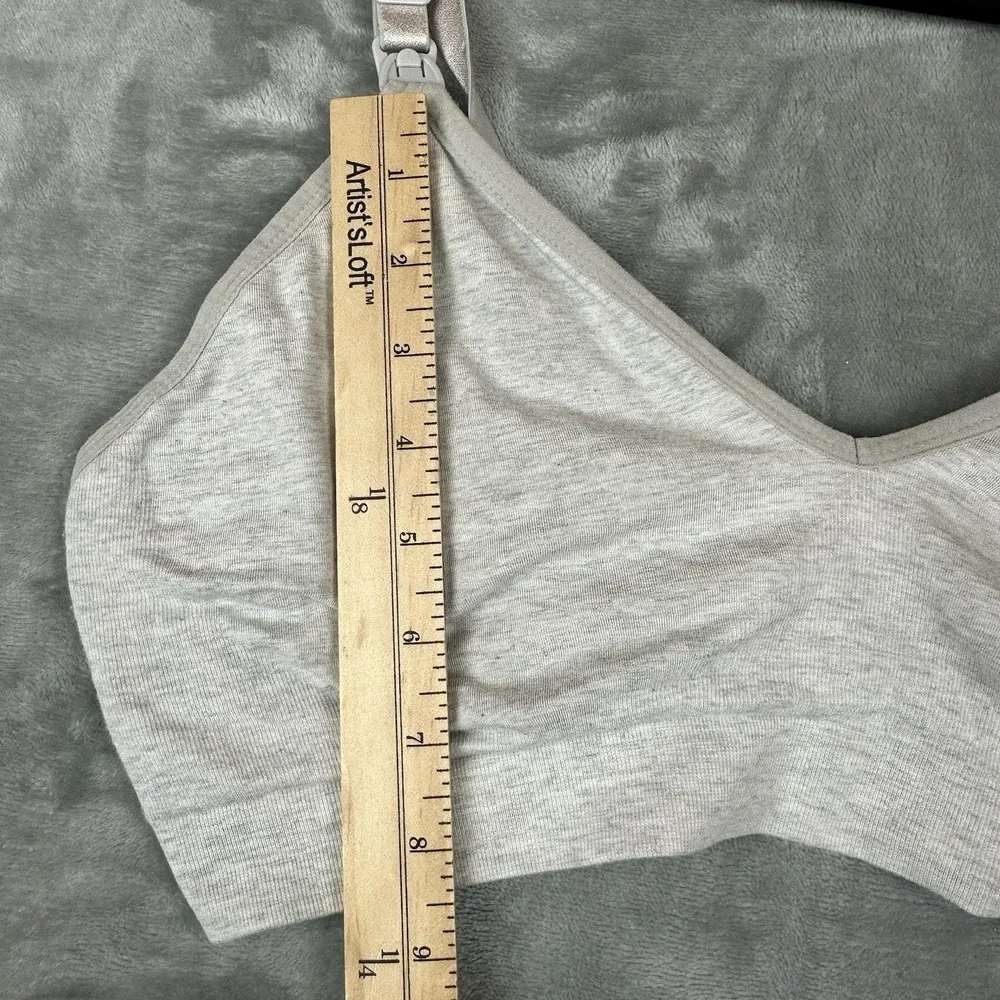 Seamless Nursing Bra Women's XL Heathered Gray